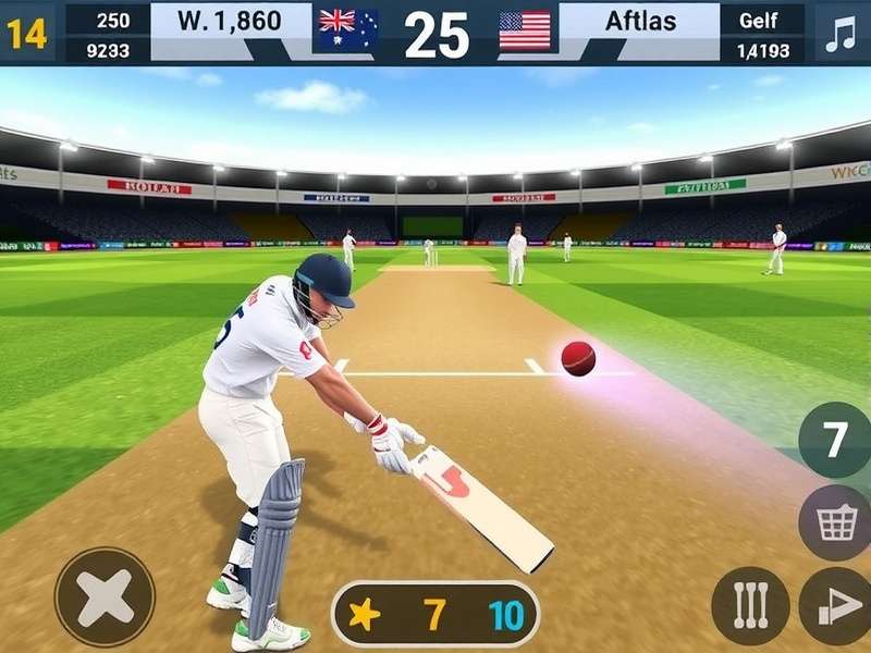 Super Stars Cricket Gameplay Screenshot